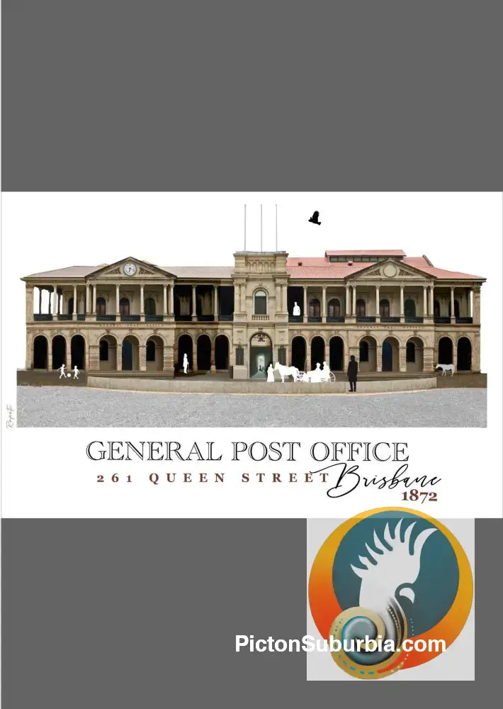 Brisbane CBD: GPO 261 Queen Street Art print - Physical good