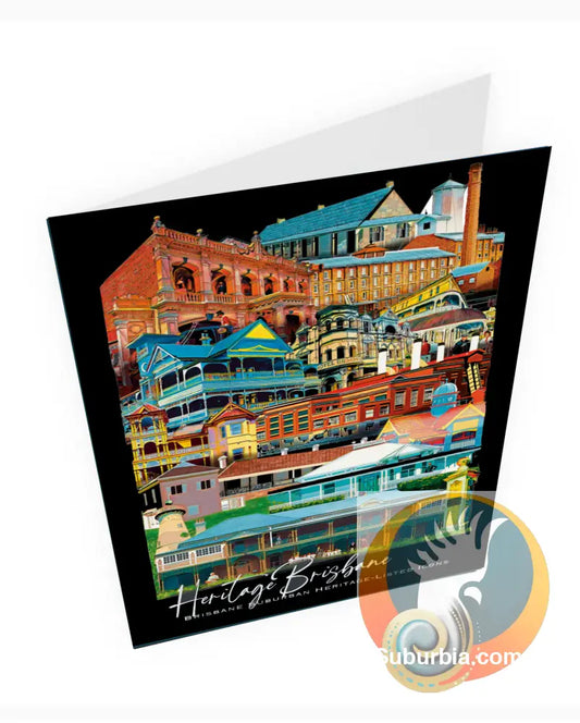 Brisbane CBD: Heritage Listed Sites of the CBD 1: Greeting Card - greeting Card
