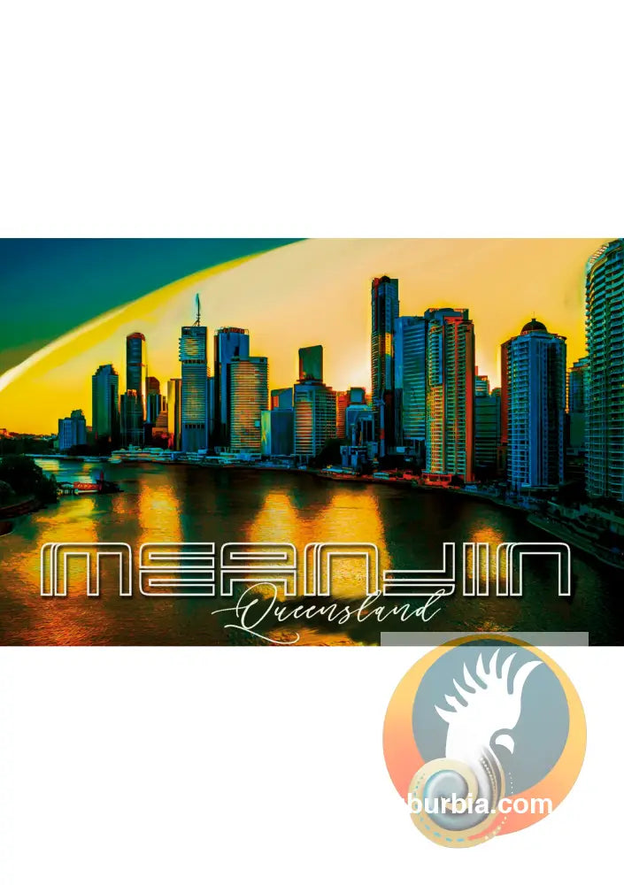 Brisbane CBD: Meanjin “Riverside Skyline” Greeting Card Pack / Set of 5 - Physical good