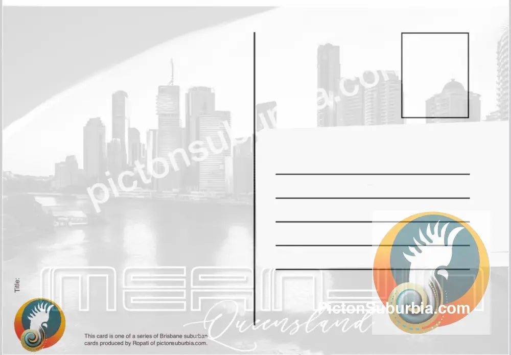 Brisbane CBD: Meanjin “Riverside Skyline” Postcard Pack / set of 5 - Physical good