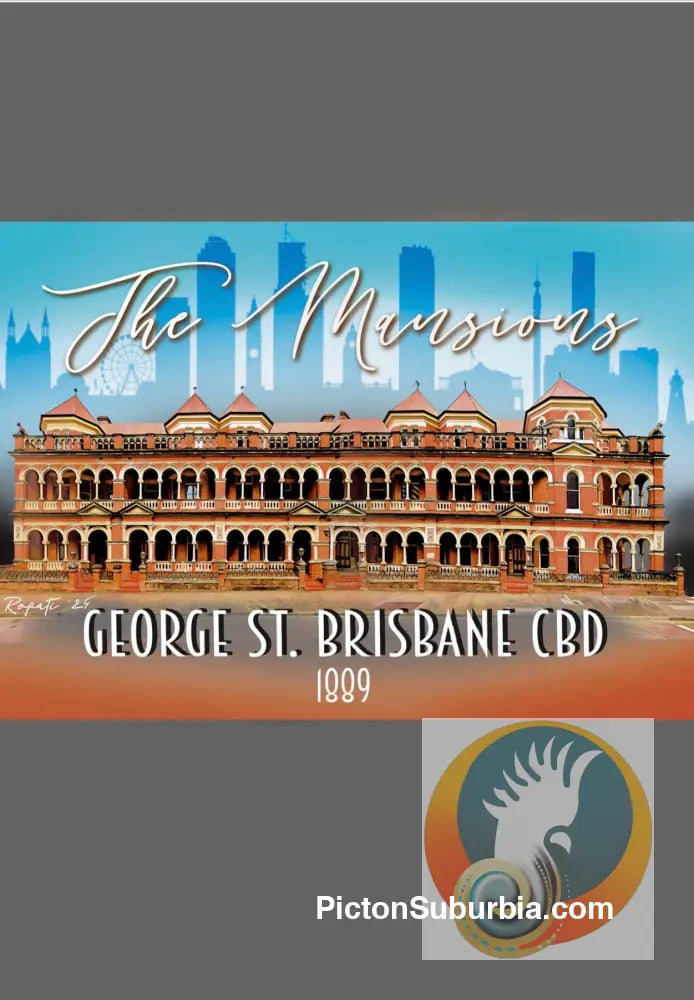 Brisbane CBD: The Mansions 1889 Art print - Physical good