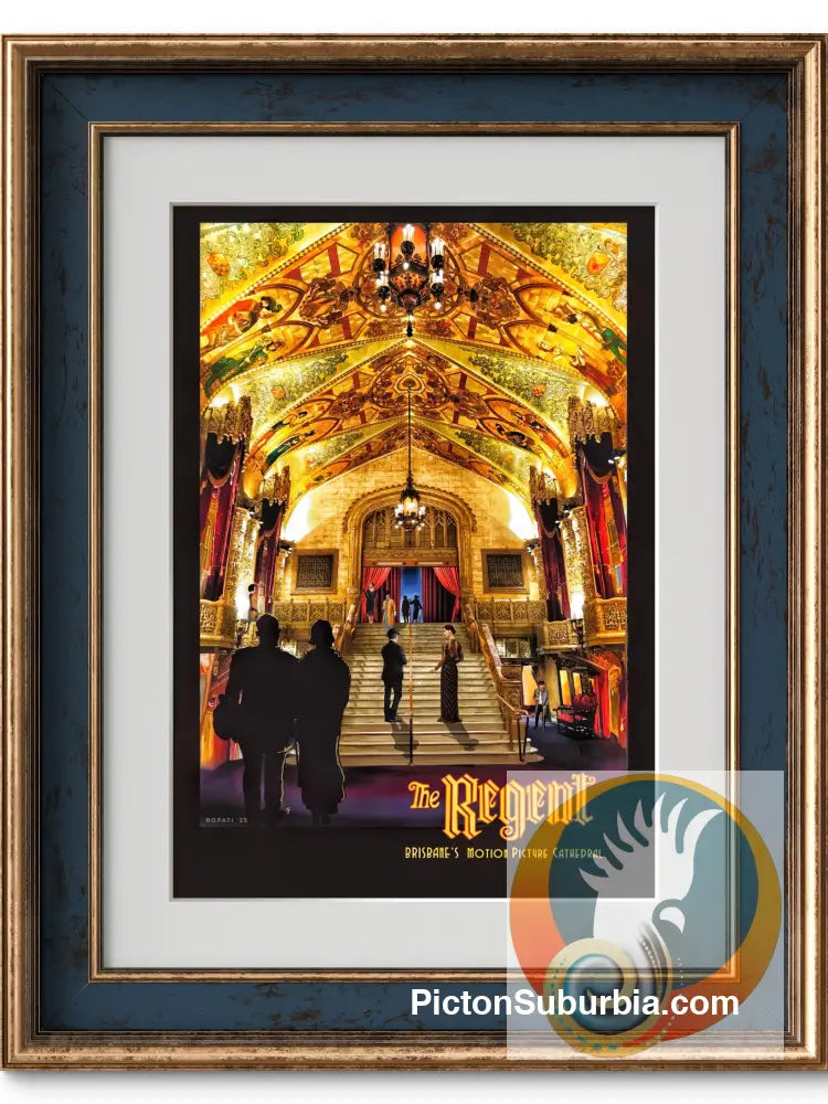 Brisbane CBD: The Regent Theatre 1928-29 Art print. - A4 - Art Print