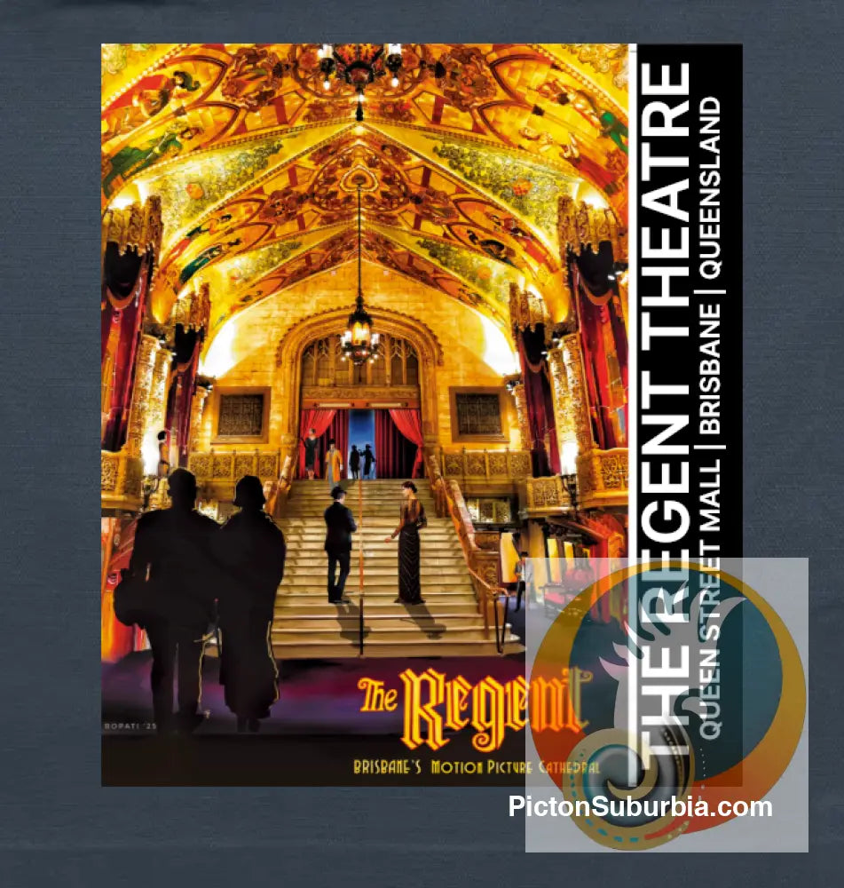 Brisbane CBD: The Regent Theatre Tote - Petrol Blue - Physical good