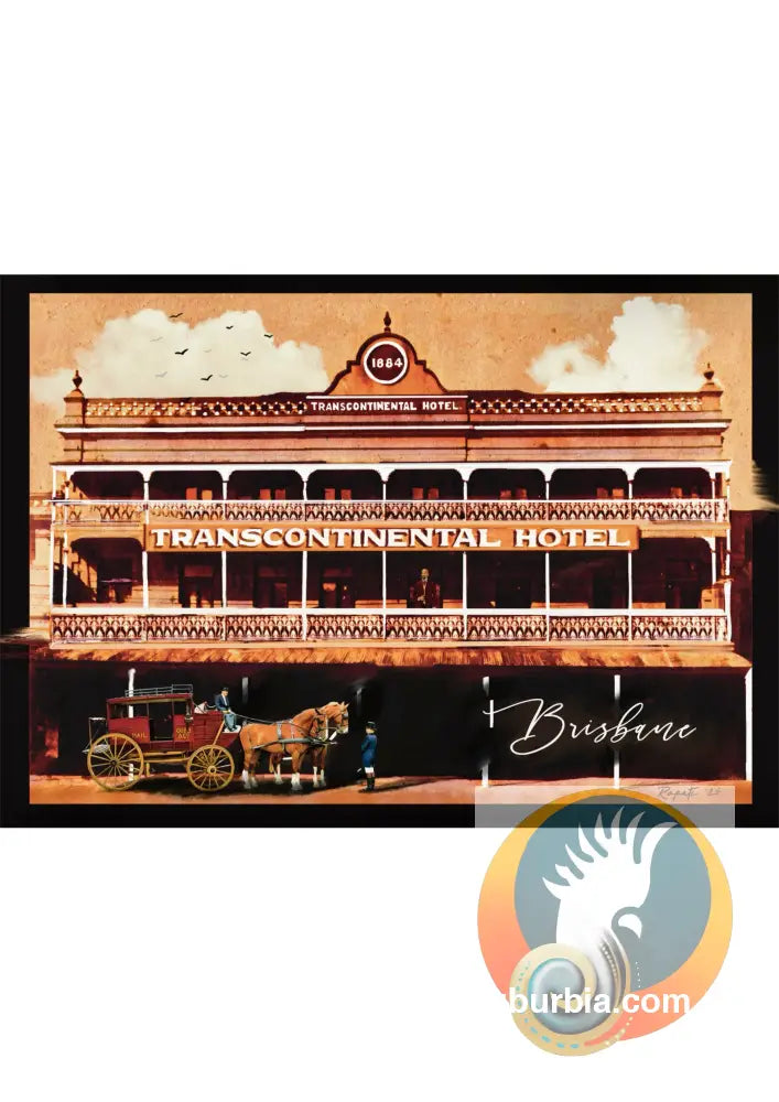 Brisbane CBD: Transcontinental Hotel - Greeting card Pack / Set of 5 - Physical good