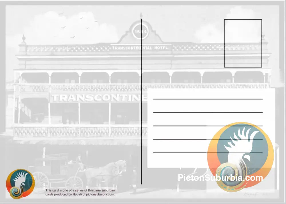 Brisbane CBD: Transcontinental Hotel Postcard Pack / Set of 5 - Physical good