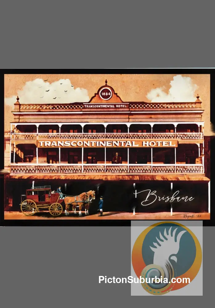 Brisbane CBD: Transcontinental Hotel Postcard Pack / Set of 5 - Physical good