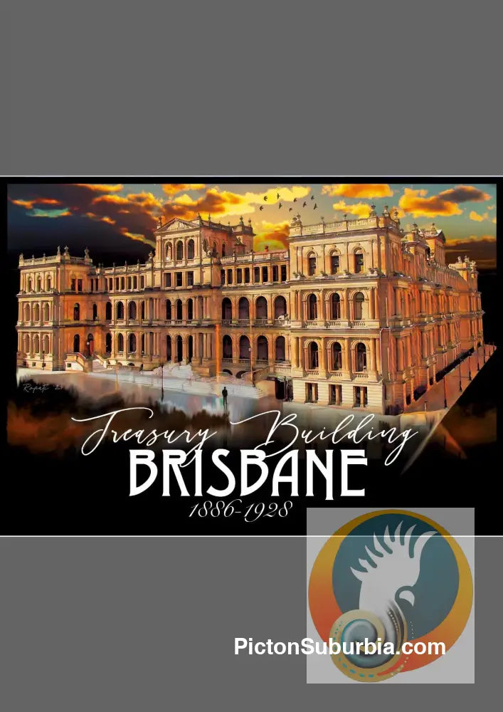 Brisbane CBD: Treasury Building Art print - Physical good