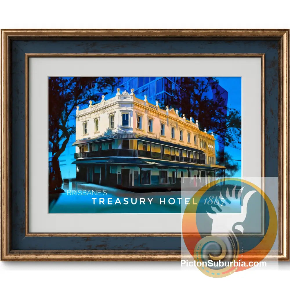 Brisbane CBD: Treasury Hotel 1887 Art print - Physical good