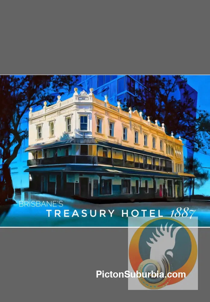 Brisbane CBD: Treasury Hotel 1887 Art print - Physical good