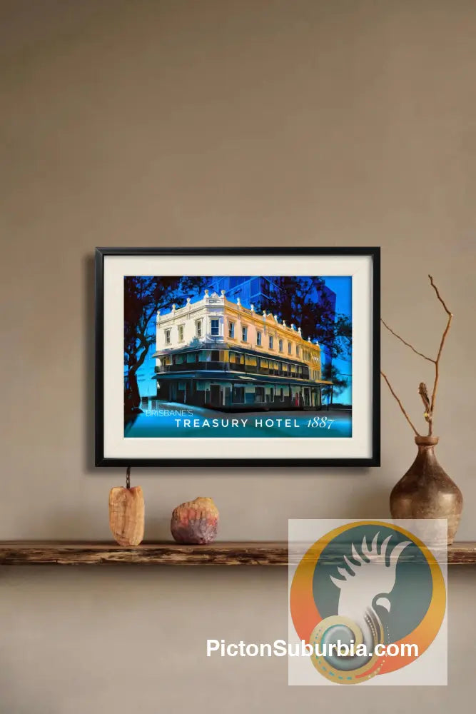 Brisbane CBD: Treasury Hotel 1887 Art print - Physical good