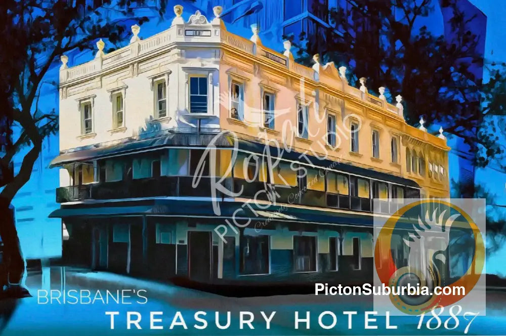 Brisbane CBD: Treasury Hotel - Greeting card Pack / Set of 5 - Physical good