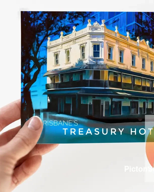 Brisbane CBD: Treasury Hotel - Postcard Pack / Set of 5 / A6 or A5 ‘ - Physical good