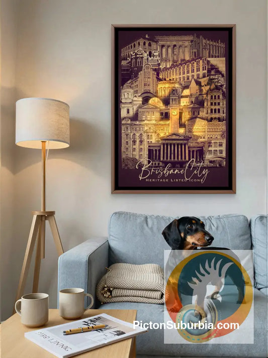 Brisbane: Heritage Listed 2 Sepia Art print - Art Print