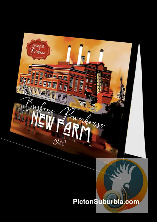 Brisbane Powerhouse: New Farm: - Greeting card Pack / Set of 5 - greeting Card