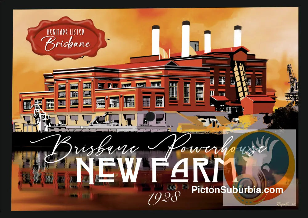 Brisbane Powerhouse Postcard / Set of 5/ A6 or A5 / A6 Standard - Postcard