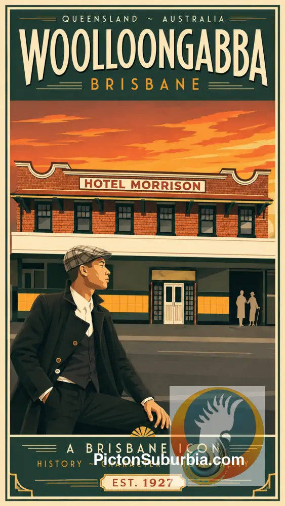 Brisbane Retro Hotel Posters - The Morrison Hotel Woolloongabba - A3 - Art Print