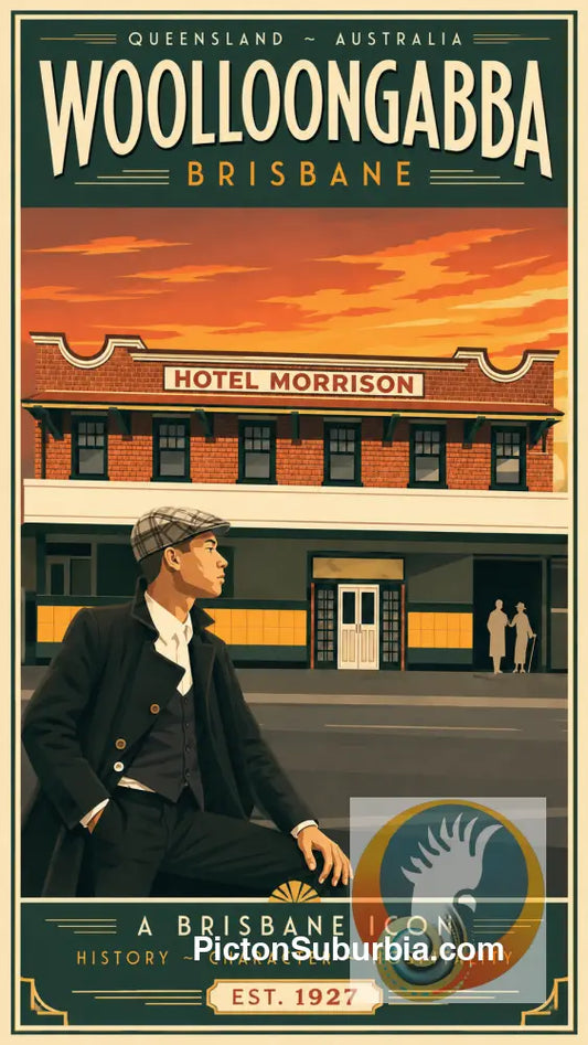 Brisbane Retro Hotel Posters - The Morrison Hotel Woolloongabba - A3 - Art Print
