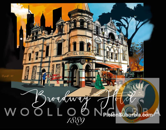 Woolloongabba: Broadway Hotel 1889 Postcard. - A6 Standard - Physical good
