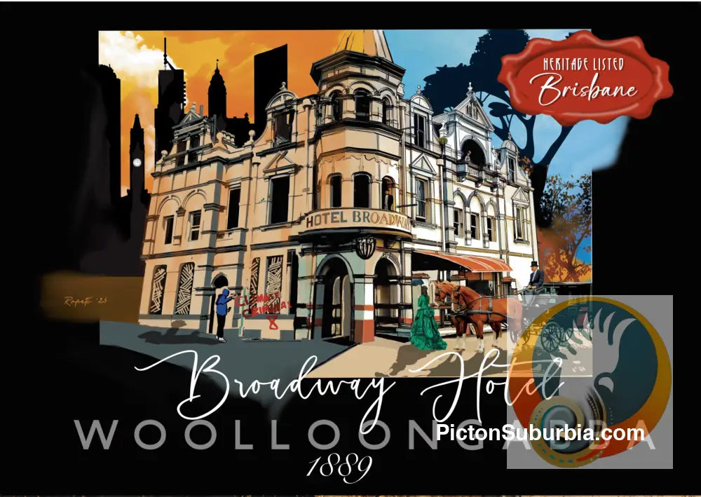 Broadway Hotel 1889: Woolloongabba - Postcard. - Physical good
