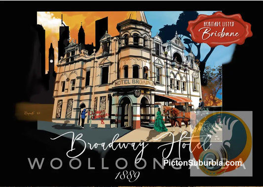 Broadway Hotel 1889: Woolloongabba - Postcard. - Physical good