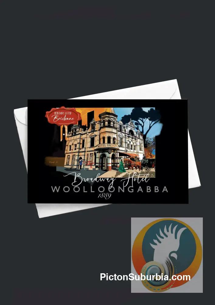 Broadway Hotel Greeting Card Pack / Set of 5 - greeting Card