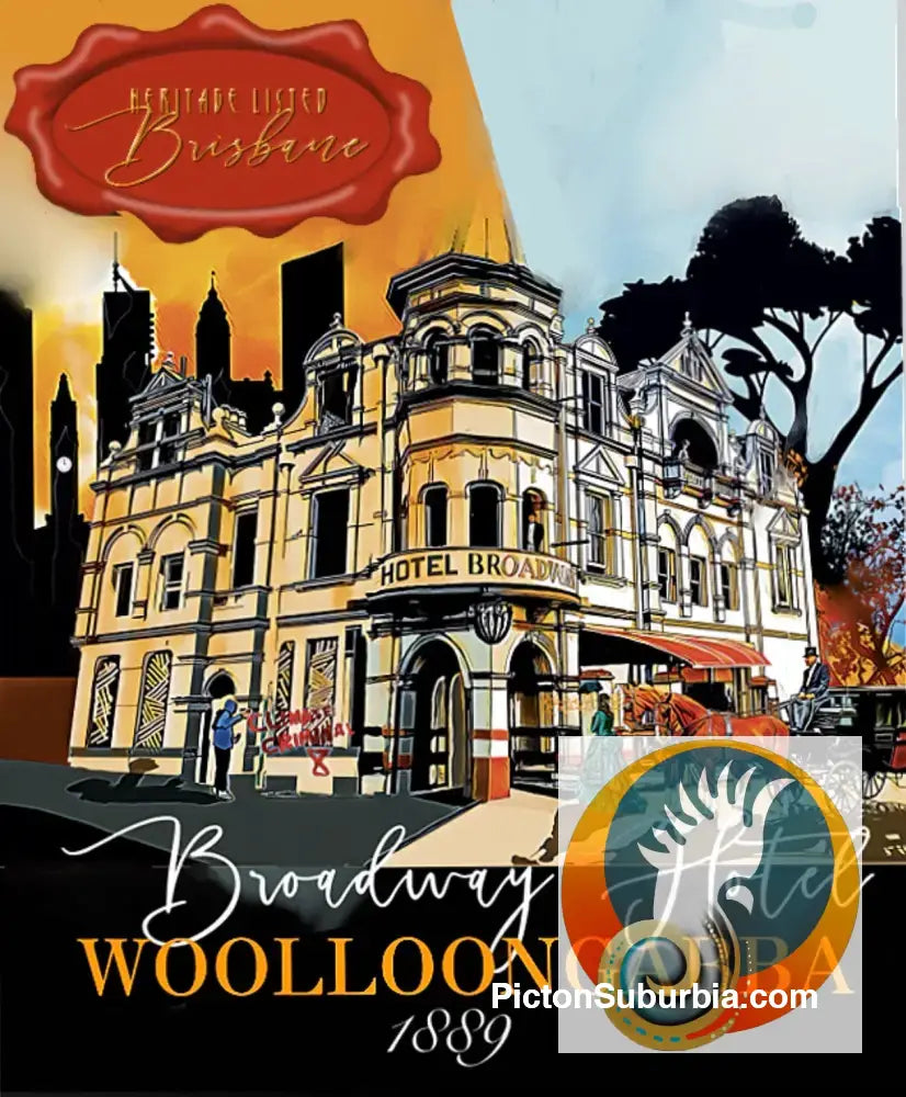 Broadway Hotel: Woolloongabba-Tote - Black - Physical good