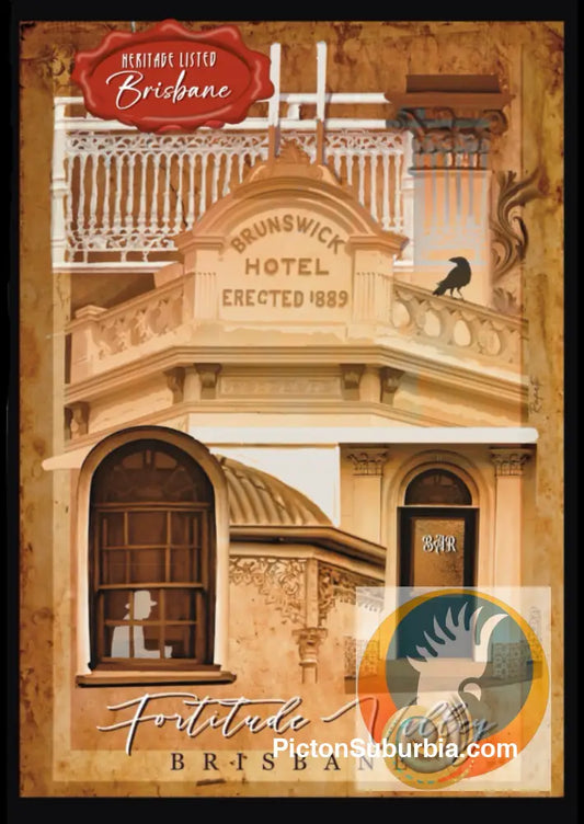 Brunswick Hotel 2: Fortitude Valley - Postcard. / Set of 5 / A6 or A5 / A6 Standard - Physical good
