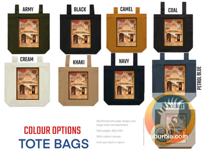 Brunswick Hotel (Collage) Fortitude Valley - Tote - Black - ToteBag