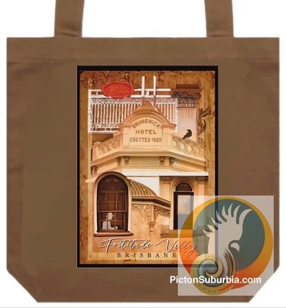 Brunswick Hotel (Collage) Fortitude Valley - Tote - ToteBag
