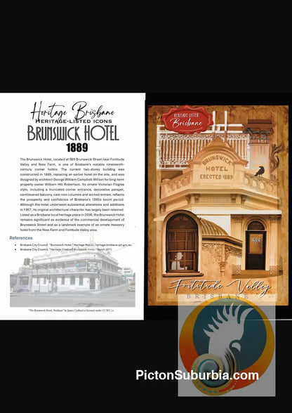 Brunswick Hotel: Fortitude Valley (Collage) - Greeting Card Pack / Set of 5 - Physical good
