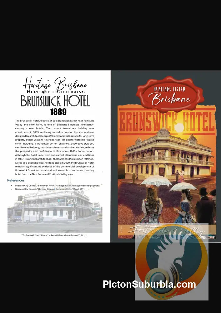 Brunswick Hotel: Fortitude Valley - Greeting Card Pack / Set of 5 - Physical good
