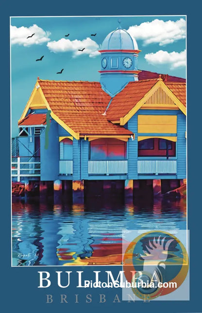 Bulimba: Brisbane Suburban Icon Art print - A4 - Physical good