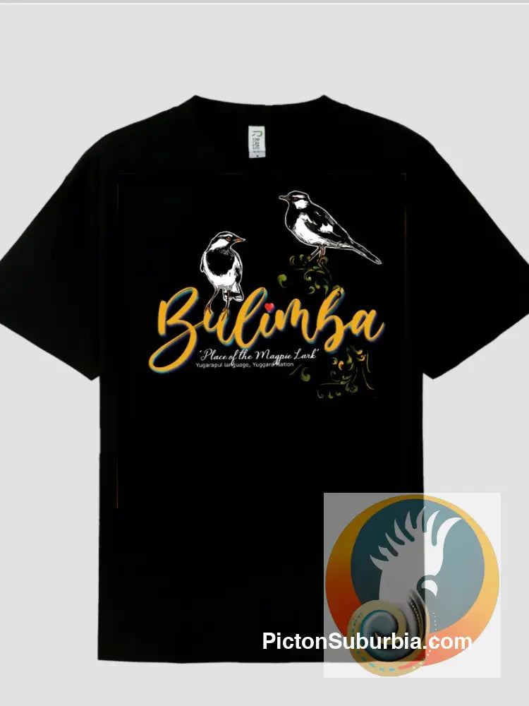 Bulimba: Bulimba Magpie Lark Tee - Black / M - T-shirt