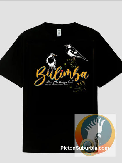 Bulimba: Bulimba Magpie Lark Tee - Black / M - T-shirt