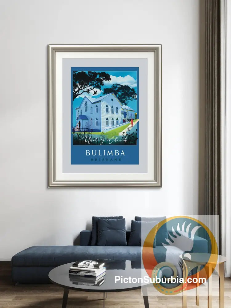 Bulimba: Uniting Church 1866 Art print - Art Print