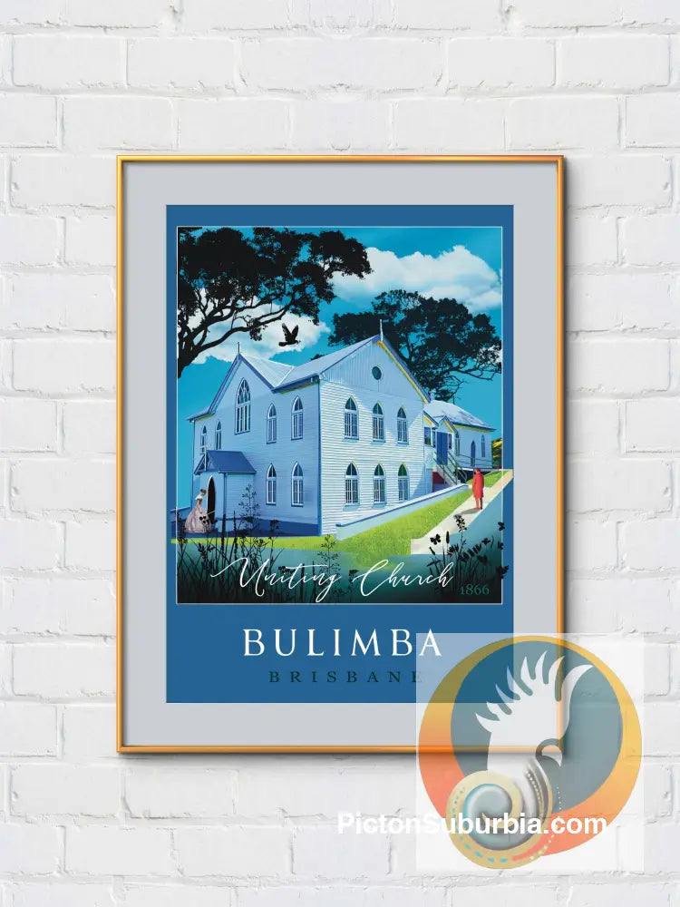 Bulimba: Uniting Church 1866 Art print - Art Print