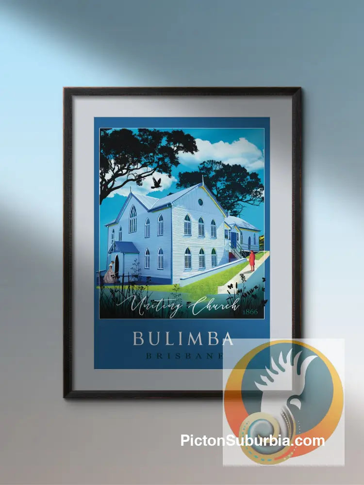 Bulimba: Uniting Church 1866 Art print - Art Print