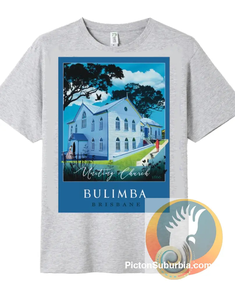 Bulimba: Bulimba Uniting Church 1866 Tee - Marle Grey / M - T-shirt