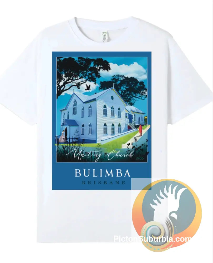 Bulimba: Bulimba Uniting Church 1866 Tee - White / M - T-shirt
