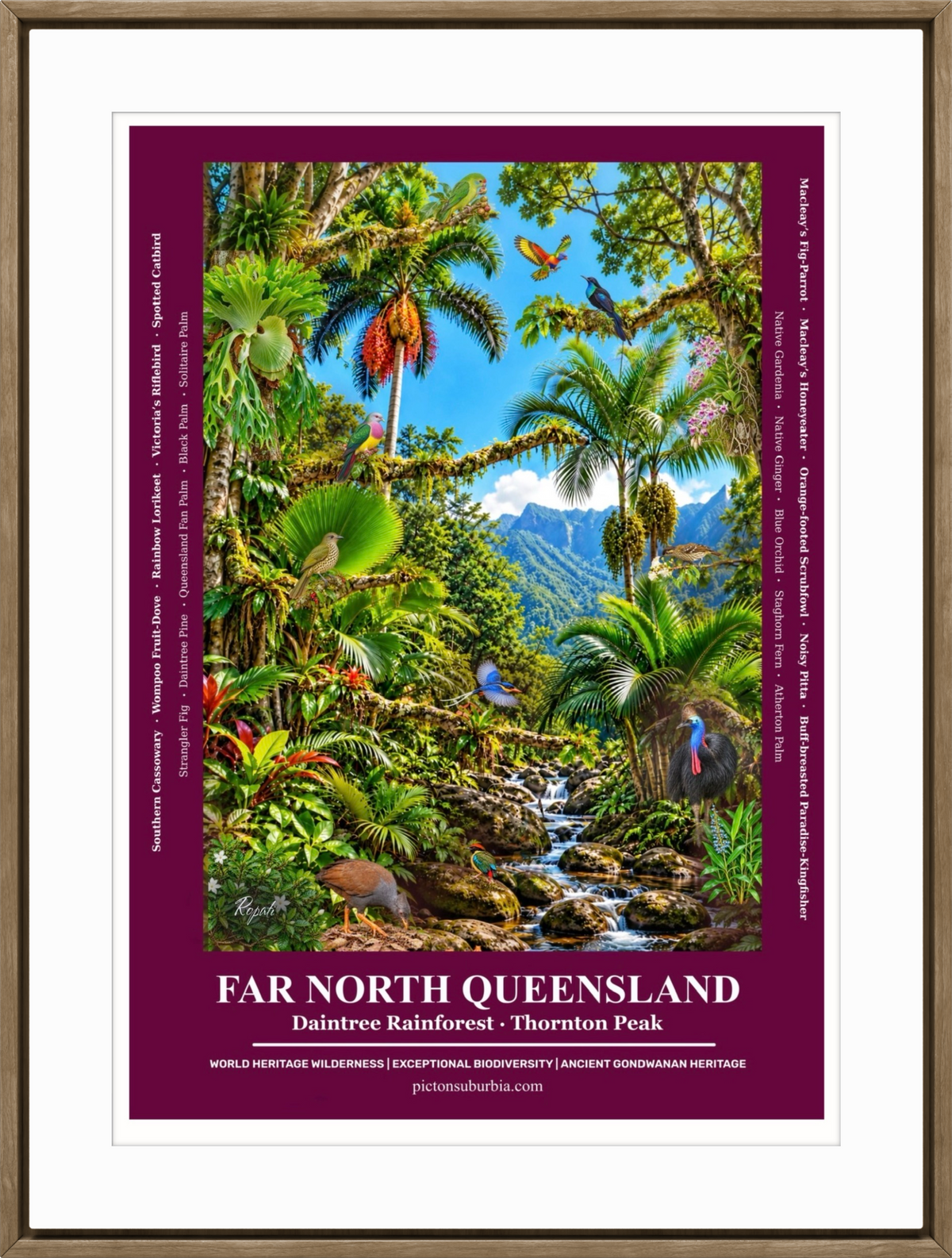 Terra Australis: Art Print “ QLD- Far North Queensland”