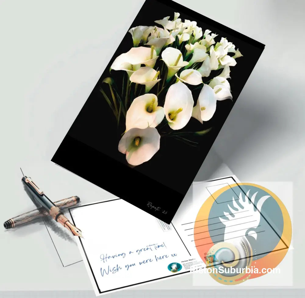 Calla Lilly Bouquet: Postcard / Set of 5 / A6 or A5 / A6 Standard - Physical good