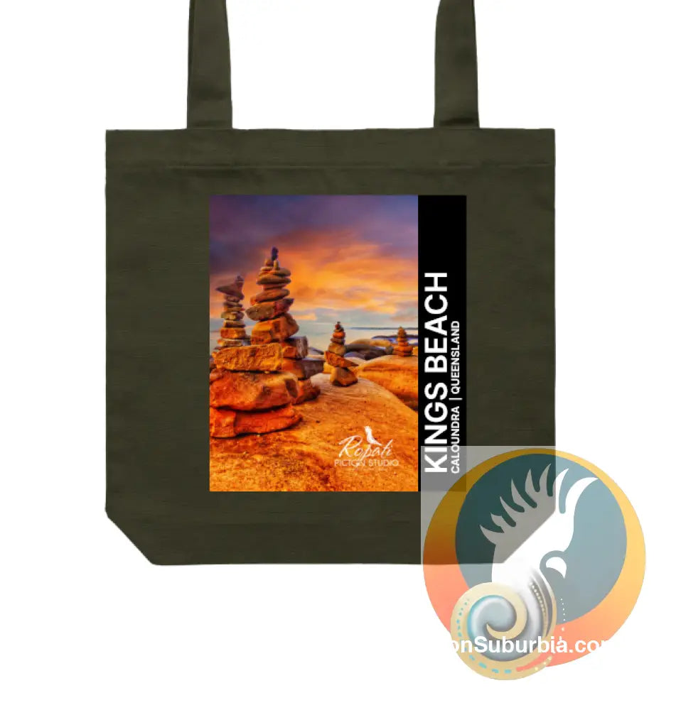 Caloundra: Kings Beach Tote - Army - Physical good