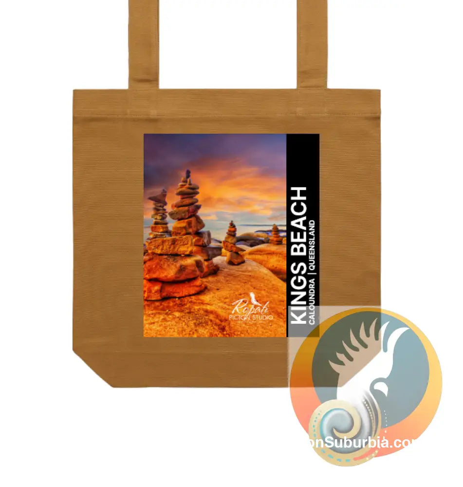 Caloundra: Kings Beach Tote - Camel - Physical good