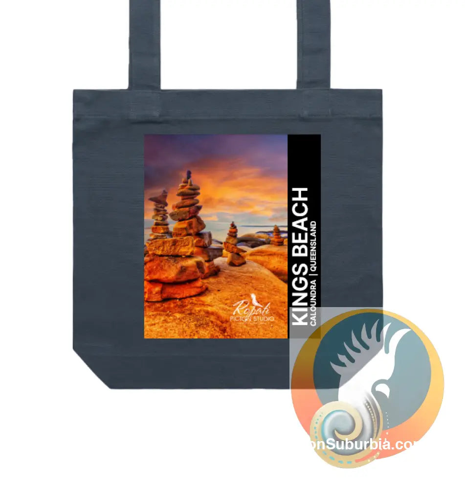Caloundra: Kings Beach Tote - Petrol Blue - Physical good