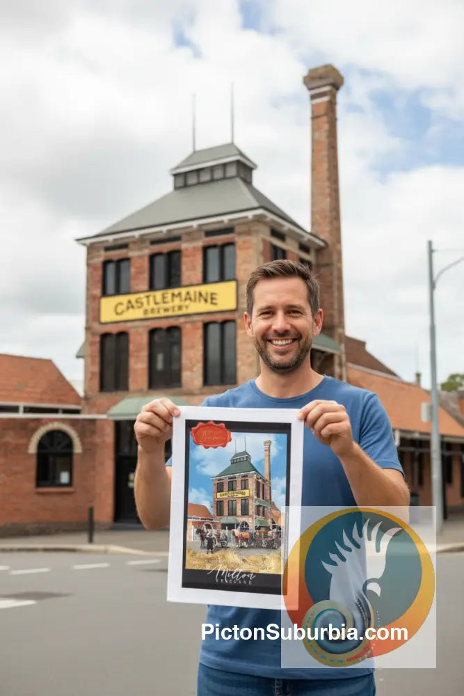 Castlemaine Brewery: Milton - Tea Towel - Tea Towel
