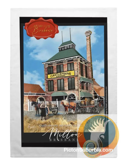 Castlemaine Brewery: Milton - Tea Towel - Tea Towel