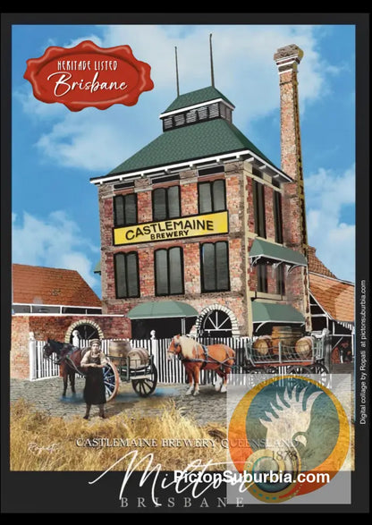 Castlemaine Brewery Postcard: (A6 Standard or A5 Larger Card / Set of 5) - Postcard