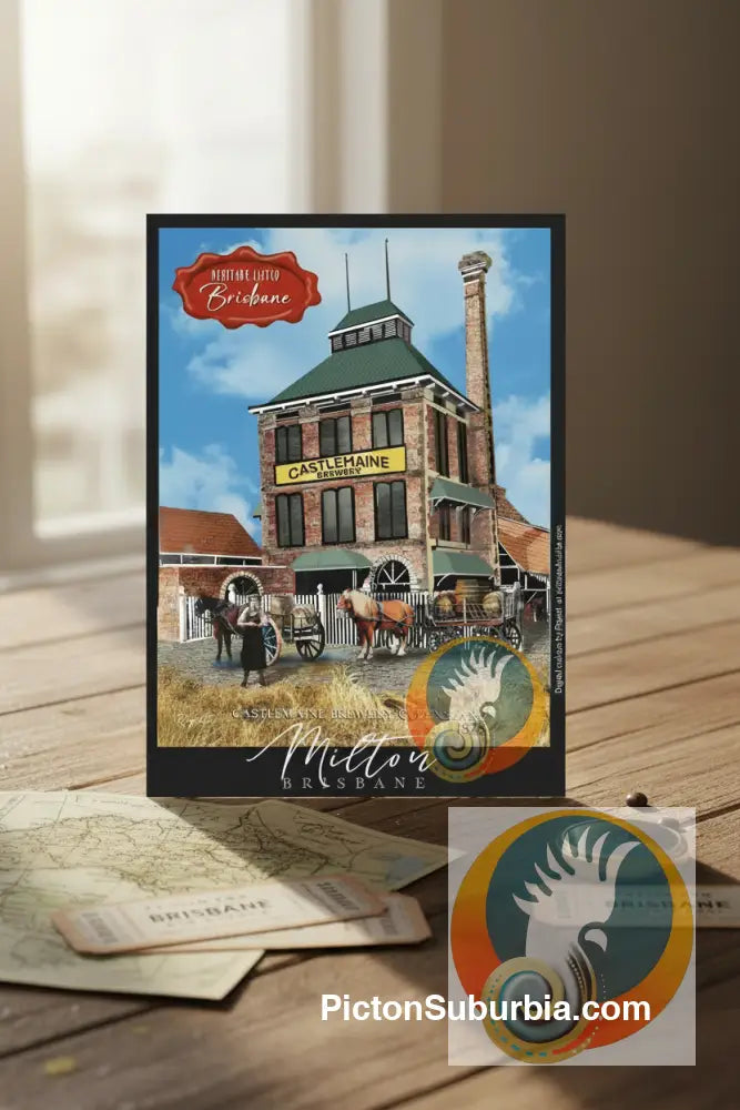 Castlemaine Brewery Postcard: (A6 Standard or A5 Larger Card / Set of 5) - Postcard