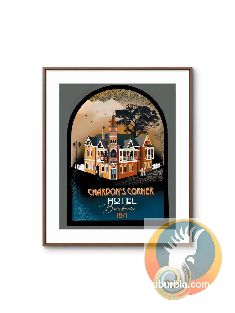 Chardon’s Corner Hotel: Art Print - Art Print
