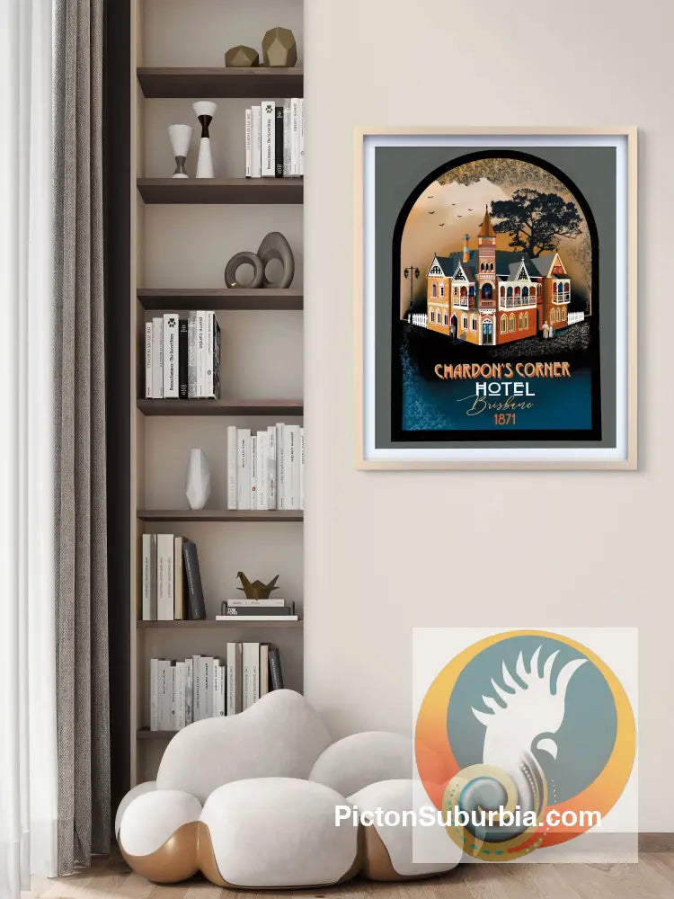 Chardon’s Corner Hotel: Art Print - Art Print